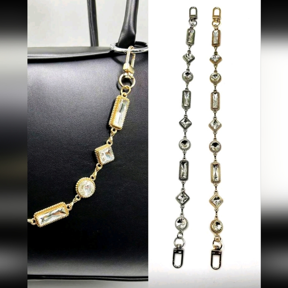 Silver Gem Purse Chain